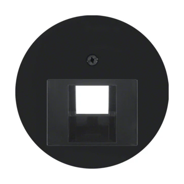 Hager Berker centraalplaat voor 1 x UAE - R.1 zwart (14072045)
