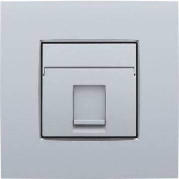 Niko Intense - Centraalplaat RJ45 Zilver 121-65100