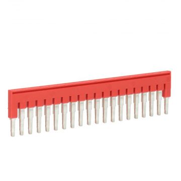 Phoenix Contact doorverbindingsbrug voor rijgklem 20-polig 5,2 mm - rood (FBS 20-5)