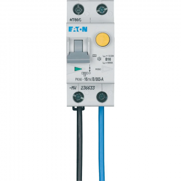 Eaton aardlekautomaat 1-polig+nul 16A C-kar 30mA (FLEX PLS6-C32/3N-MW)