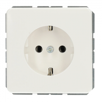 JUNG wandcontactdoos met beschermingscontact 16A 250V - CD500 alpin wit (CD1520NWW)