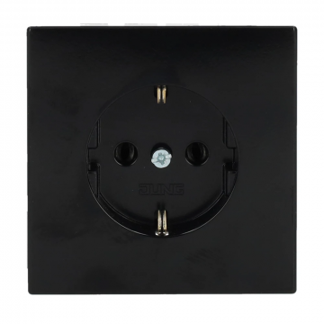 JUNG LS990 stopcontact met randaarde zwart