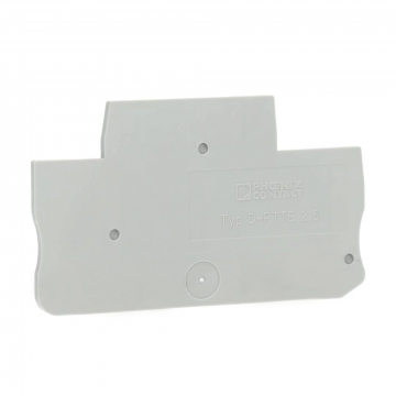 Phoenix Contact rijgklem afsluitplaat - grijs per 50 stuks (D-PTTB 1,5/S) per 50 stuks