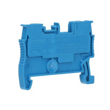 Phoenix Contact rijgklem met push-in aansluiting 1.5 mm2 - blauw (PT 1.5/S BU)
