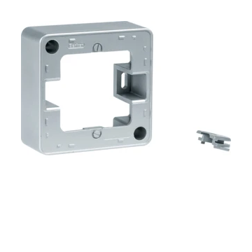 Hager Berker Q.1 opbouwbehuizing 1-voudig - aluminium (10296084)