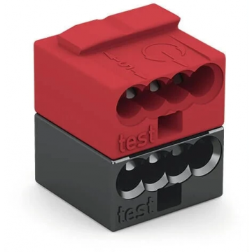 Wago eib-busklem 2x4-polig 0,6-0,8 mm per 50 stuks (243-211)