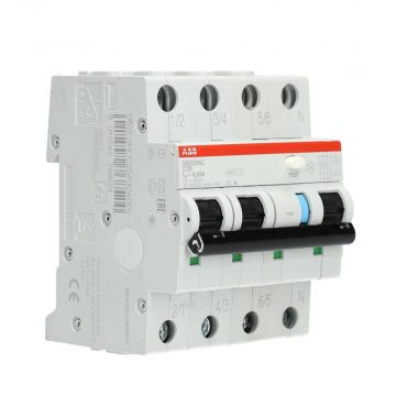 ABB aardlekautomaat 3-polig+nul 25A C-kar 30mA (DS203NC C25 A30)