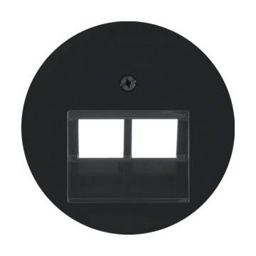 Hager centraalplaat voor 2 x UAE - R.1 zwart (14092045)