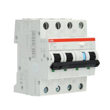 ABB aardlekautomaat 3-polig+nul 20A C-kar 30mA (DS203NC C20 A30)