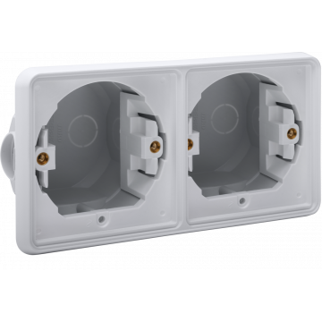 Niko New Hydro - 2-voudig Inbouwdoos Grijs 700-75000