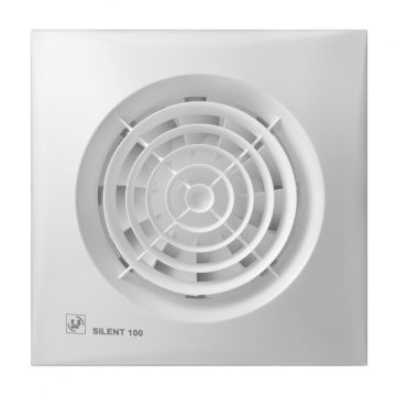 Soler & Palau badkamerventilator voor wand/buisaanbouw 100mm 92 m3/h (SILENT-100 CRZ)