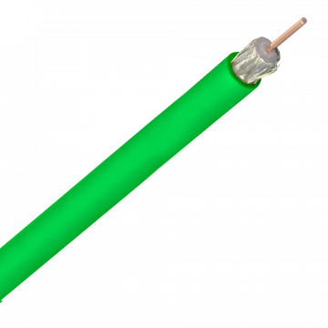 Bedea Telass100 coax kabel PE groen per meter (14290300)