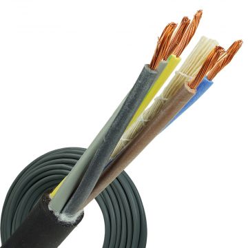 Neopreen kabel H07RNF 5x1.5 per rol 100 meter