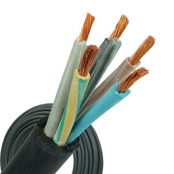 neopreen kabel H07RNF 5x16 per rol 100 meter