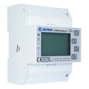 Eastron kWh meter 100A 3-fase afname/levering na digitaal (SDM630DC1000)