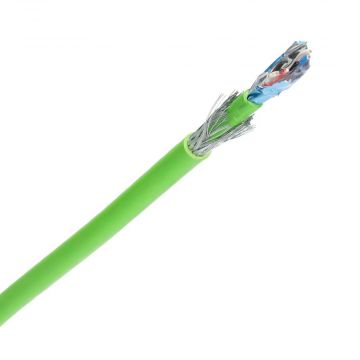 Dynamic signaalgrondkabel VO-JY(st)Y 2x2x0.8mm Dca-s2,d0,a3 groen per meter