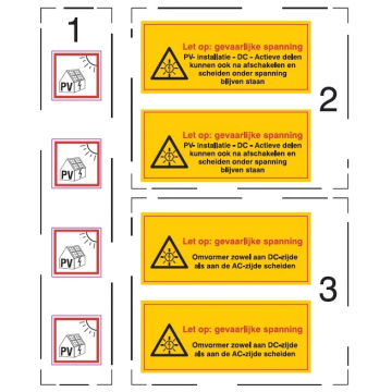 Brady Accessoires veiligheidspictogram spanningsgevaar PV installatie (2850178645)