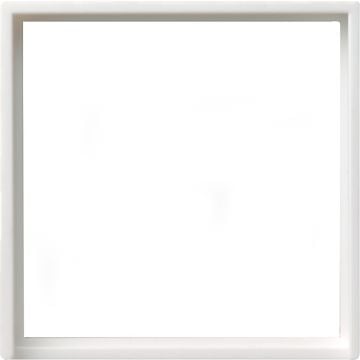 Gira adapterraam vierkant 50x50mm systeem 55 zuiver wit glanzend (28203)