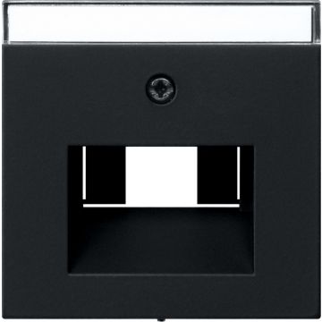 Gira Afd. TK UAE/IAE- + netwerkaansluitdoos System 55 zwart m