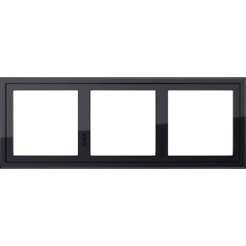 Gira montageadapter 3-v Gira E2 zwart
