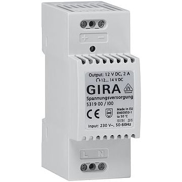 Gira voeding DC 12V 2A DIN-rail Accessoires