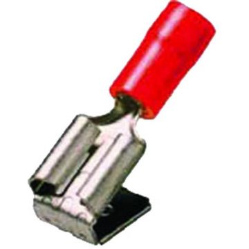 Intercable Q-serie DIN geïsoleerde vlaksteekhuls 0,5-1 mm² 6,3x0,8 + aftakking - rood per 100 stuks (ICIQ1FHA)