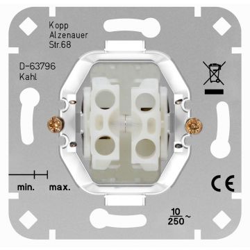 Kopp sokkel terugverende serie pulsschakelaar (504000009)