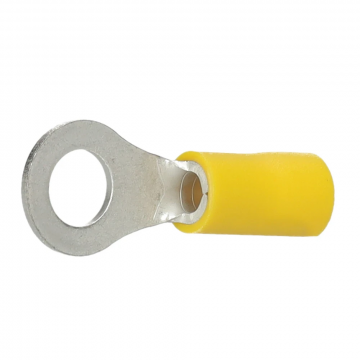 KLEMKO KLEMKO geïsoleerde ringkabelschoen M8 voor 4,0-6,0 mm², PVC geel per 100 stuks