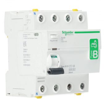 Schneider Electric aardlekschakelaar 4P 25A 30mA type B (A9Z51425)