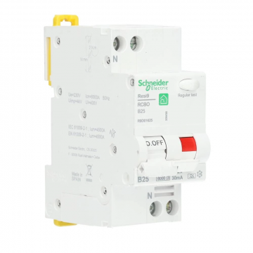 Schneider Electric aardlekautomaat 1-polig+nul 25A B-kar 30mA (R9D01625)