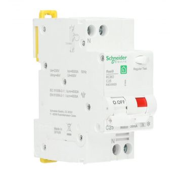 Schneider Electric aardlekautomaat 1-polig+nul 25A C-kar 30mA (R9D55625)