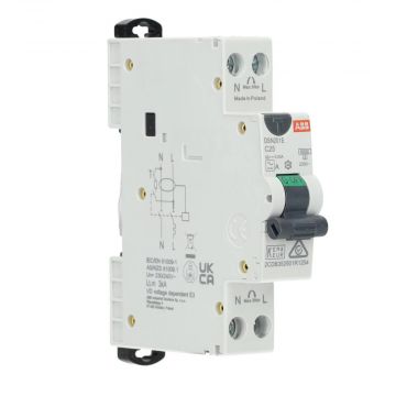 ABB aardlekautomaat 1-polig+nul 25A C-kar 30mA (DSN201E C25 A30)
