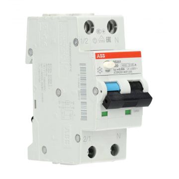 ABB aardlekautomaat 1-polig+nul 20A B-kar 30mA (DS201 B20 A30)