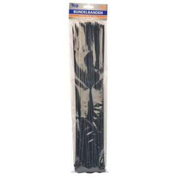 Tie wraps 4.8x450mm zwart - per 100 stuks (55675)