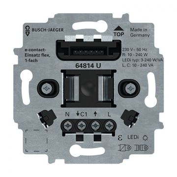 ABB Busch-Jaeger flex e-contact sokkel 1-voudig 2-draads (64814 U)