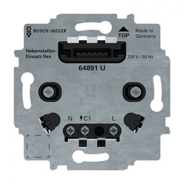 ABB Busch-Jaeger flex nevenpostsokkel 1-voudig 3-draads (nuldraad vereist) (64891 U)