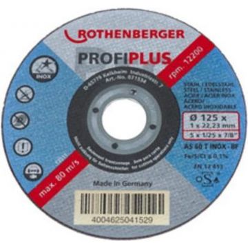 Rothenberger slijpschijf Inox Profi Plus Ø115x1mm - per 10 stuks (071533D)