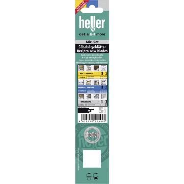 Heller 5-delige set reciprozaagbladen (27499 9)