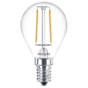 PHILIPS E14 LED kogellamp warmwit 2700K (2 vervangt 20W) (57413300)