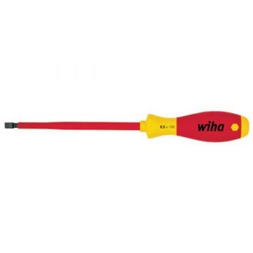 Wiha SoftFinish schroevendraaier VDE sleuf 2.5x0.4mm 179mm lengte - schacht 75mm (00820)
