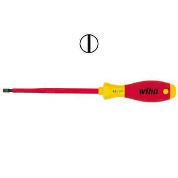 Wiha SoftFinish schroevendraaier VDE sleuf 5.5x1.0mm 243mm lengte - schacht 125mm (00826)