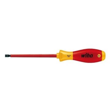 Wiha SoftFinish schroevendraaier VDE sleuf 6.5x1.2mm 268mm lengte - schacht 150mm (00829)