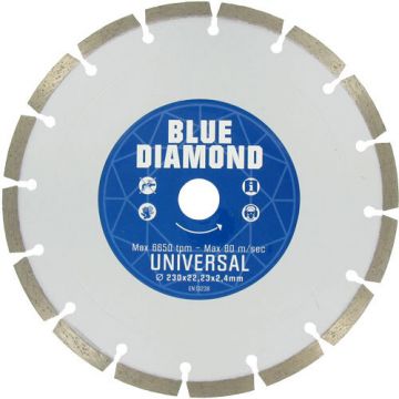 Kroon Blue Diamond diamantschijf universeel met segmenten 115x22.23mm (146602)