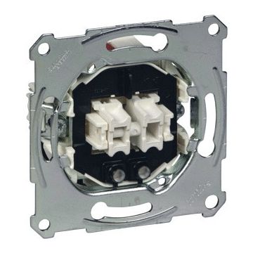 Merten by Schneider Electric serieschakelaarsokkel, 1-polig, 10ax, ac250V met lampje (MTN3135-0000)