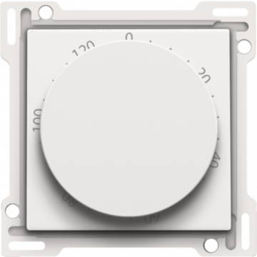 Niko draaiknop en centraalplaat voor tijdschakelaar instelbaar tot 120 min - Pure Steel White (154-64906)