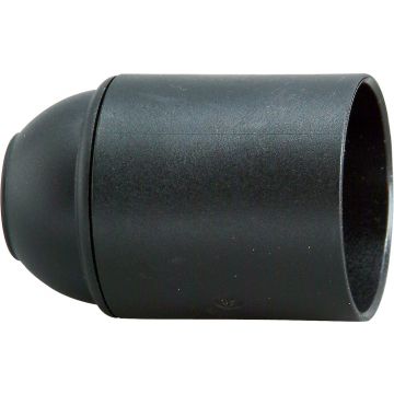 Kopp lamphouder E27 glad, zwart (210515000)