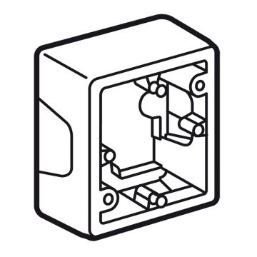 Legrand opbouwdoos 1-voudig met kabelinvoer - Valena Next wit glans (776181)