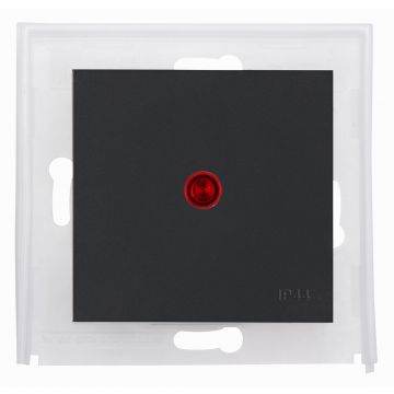 Kopp enkele wip met rode lens IP44 - HK07 antraciet (493592008)