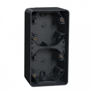 Schneider Electric opbouwdoos 2-voudig IP55 verticaal - Mureva Styl antraciet (MUR37912)