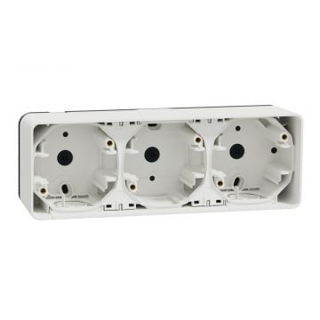 Schneider Electric opbouwdoos 3-voudig IP55 horizontaal - Mureva Styl (MUR39913)